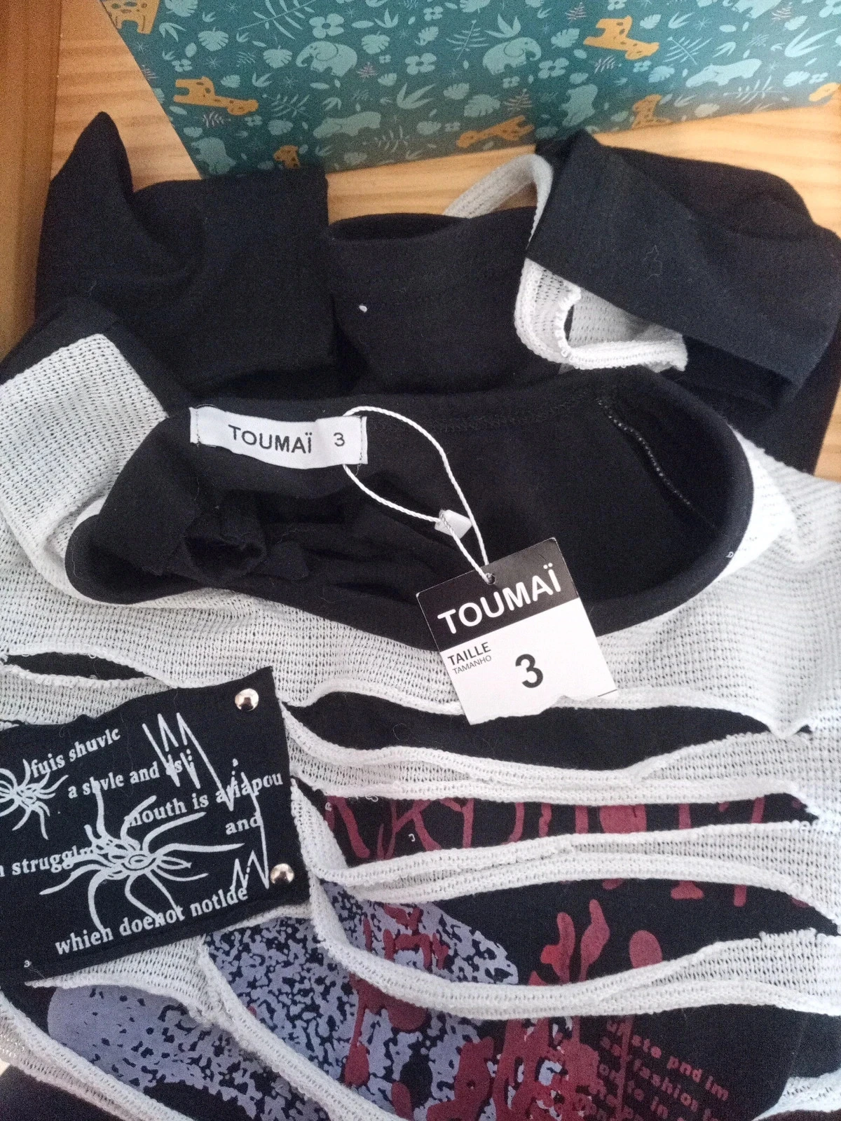 Grunge / Alternatief Punk Top met Afneembare Mouwen – Maat 3 – photo 8